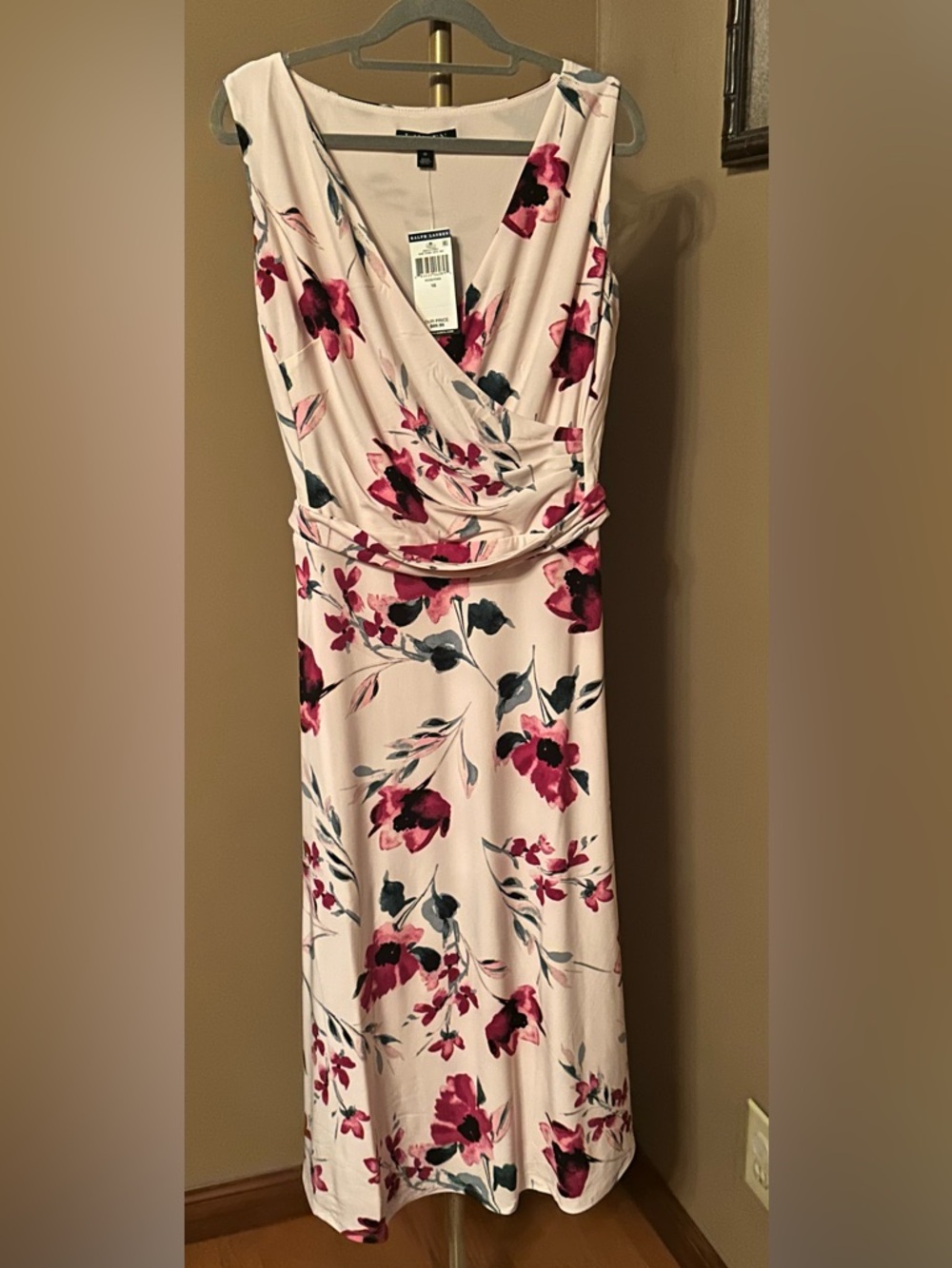 Ralph Lauren Pink Floral Maxi Dress